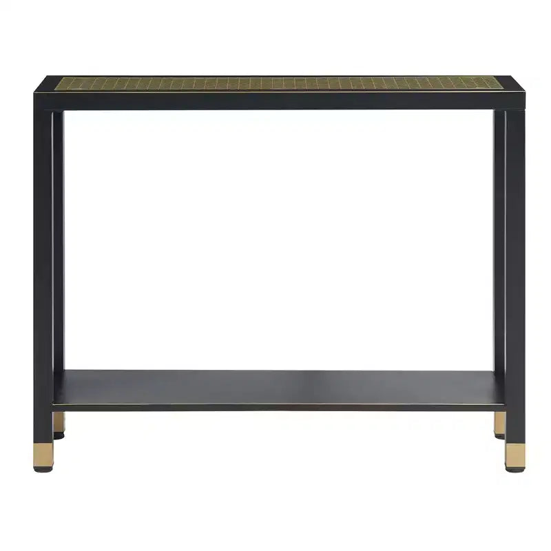 Console de 41 po avec étagère étroite à 2 niveaux pour petits espaces