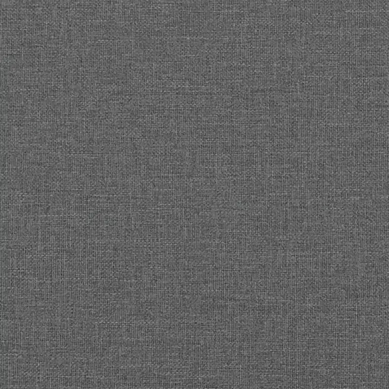 Fauteuil rembourré simple pour salon, tissu gris foncé, 60 cm