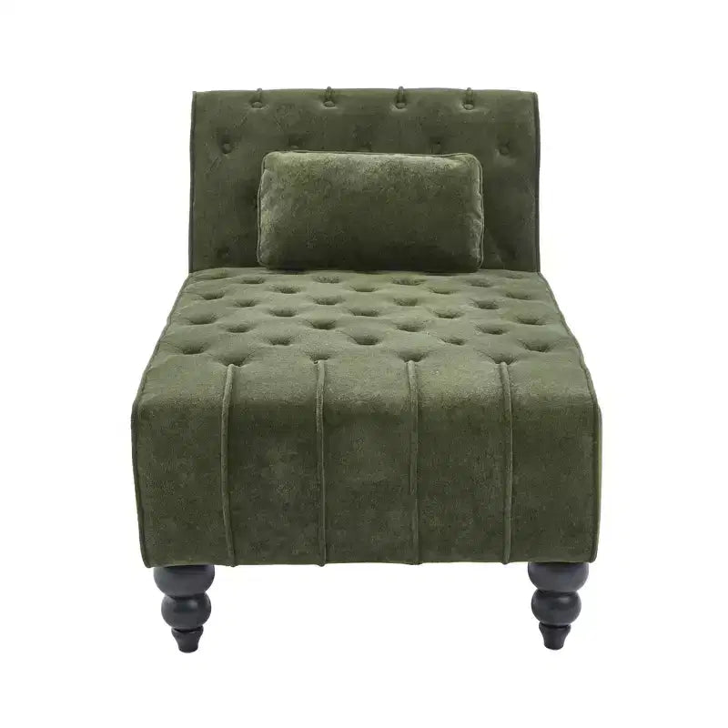 Méridienne moderne glamour rembourrée avec capitonnage en losange