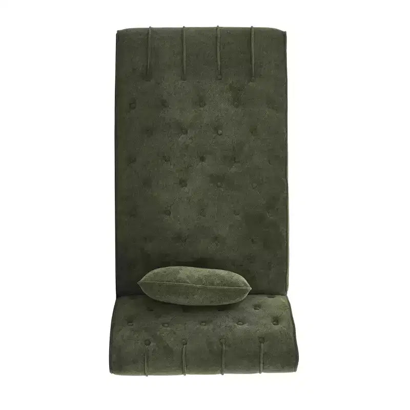 Méridienne moderne glamour rembourrée avec capitonnage en losange