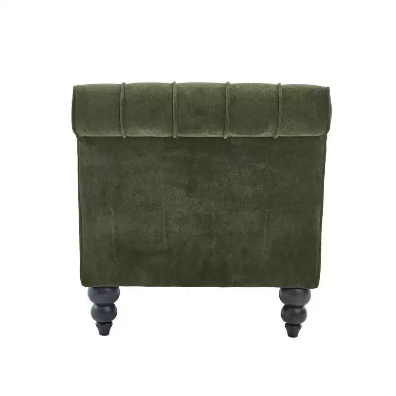 Méridienne moderne glamour rembourrée avec capitonnage en losange