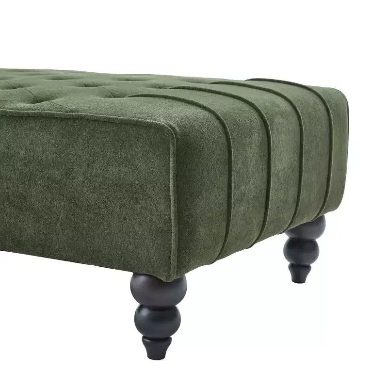 Méridienne moderne glamour rembourrée avec capitonnage en losange