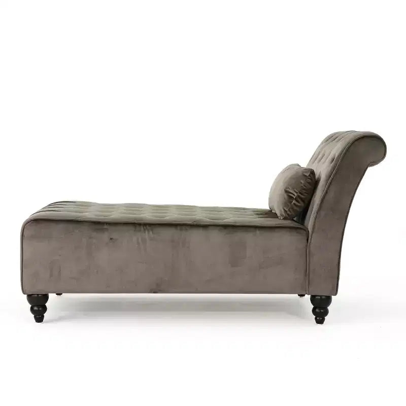 Méridienne moderne glamour rembourrée avec capitonnage en losange