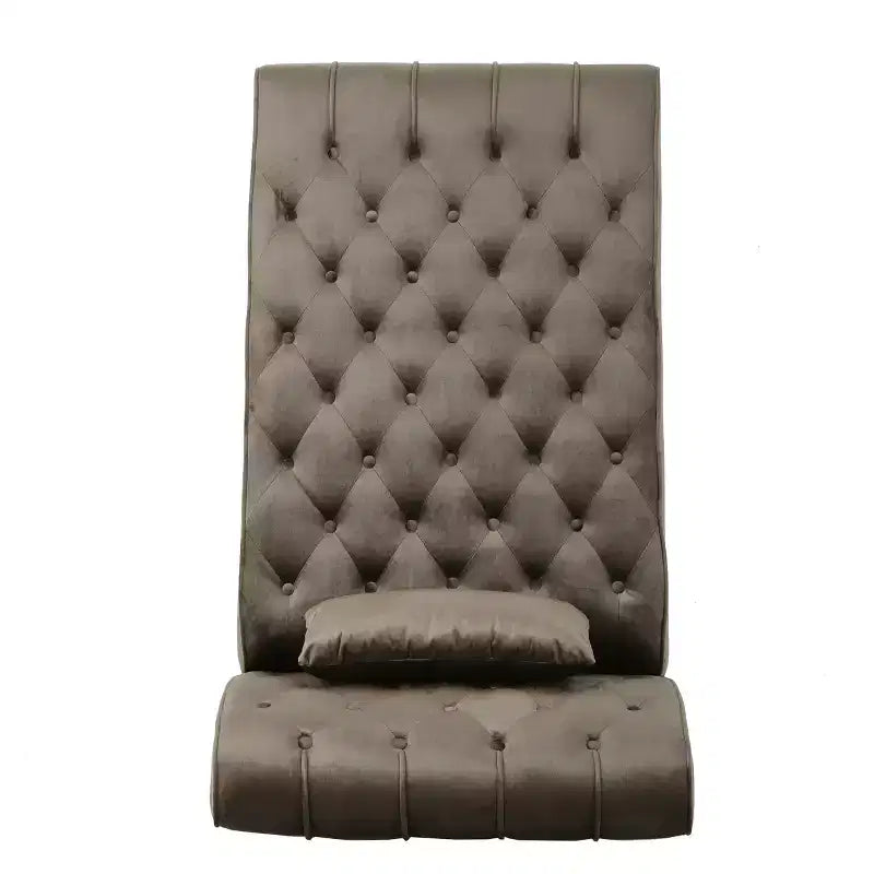 Méridienne moderne glamour rembourrée avec capitonnage en losange