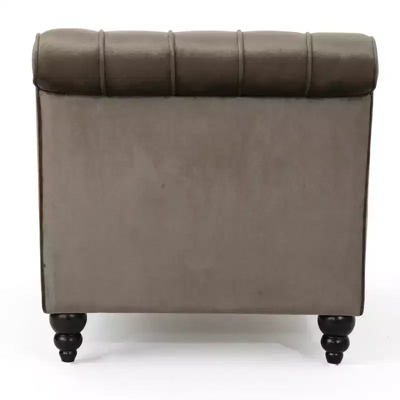 Méridienne moderne glamour rembourrée avec capitonnage en losange