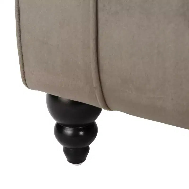 Méridienne moderne glamour rembourrée avec capitonnage en losange