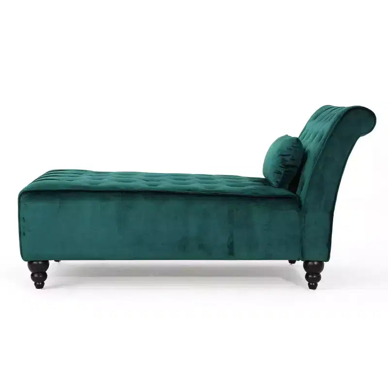 Méridienne moderne glamour rembourrée avec capitonnage en losange