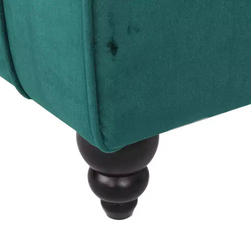 Méridienne moderne glamour rembourrée avec capitonnage en losange