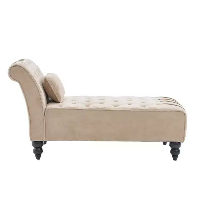 Méridienne moderne glamour rembourrée avec capitonnage en losange