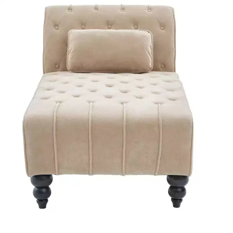 Méridienne moderne glamour rembourrée avec capitonnage en losange