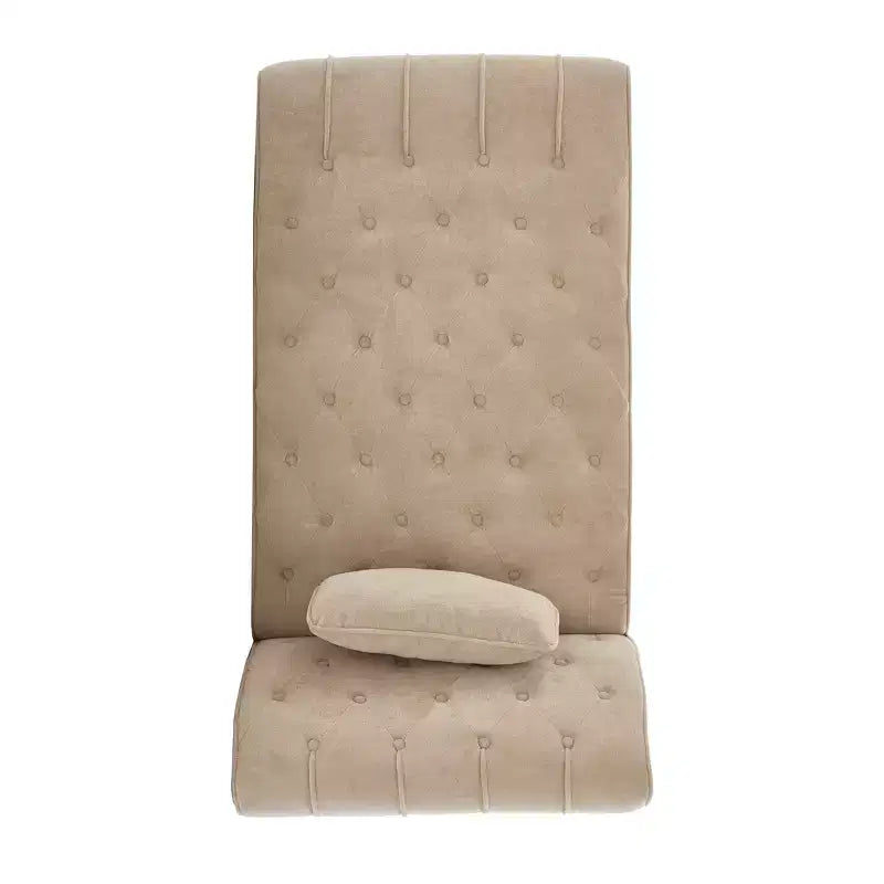 Méridienne moderne glamour rembourrée avec capitonnage en losange