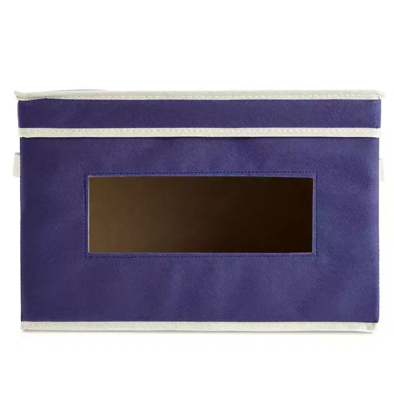 Lot de 3 bacs de rangement pliables en tissu, cubes et organiseurs avec poignées, paniers et boîtes pour étagères – 41,1 x 30,5 x 25,4 cm