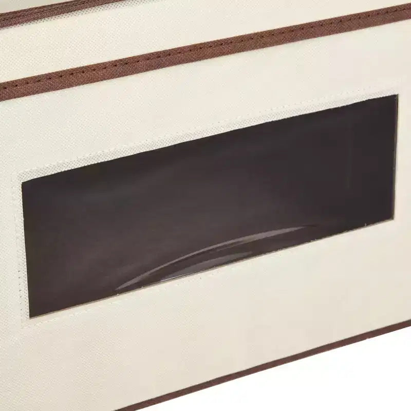 Lot de 3 bacs de rangement pliables en tissu, cubes et organiseurs avec poignées, paniers et boîtes pour étagères – 41,1 x 30,5 x 25,4 cm