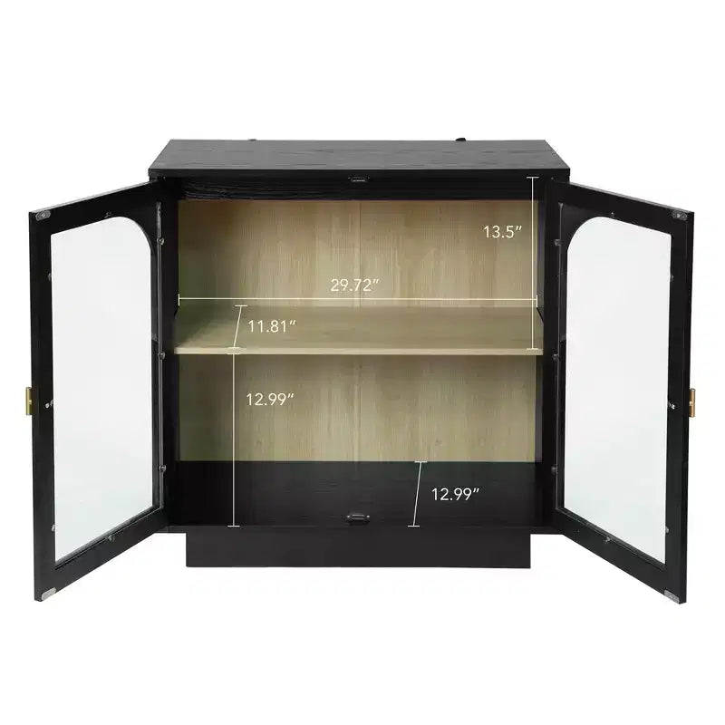 Meuble de rangement moderne, buffet avec 2 portes en acrylique, table console pour cuisine, salon, entrée, bureau