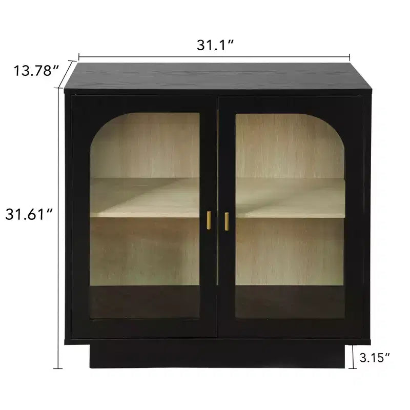 Meuble de rangement moderne, buffet avec 2 portes en acrylique, table console pour cuisine, salon, entrée, bureau